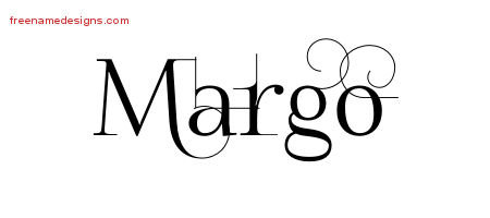 Decorated Name Tattoo Designs Margo Free