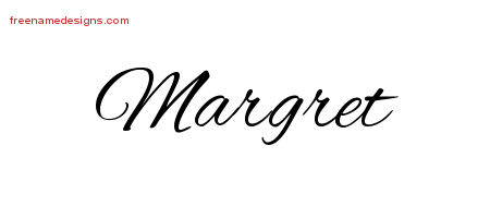 Cursive Name Tattoo Designs Margret Download Free