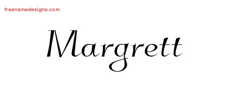 Elegant Name Tattoo Designs Margrett Free Graphic