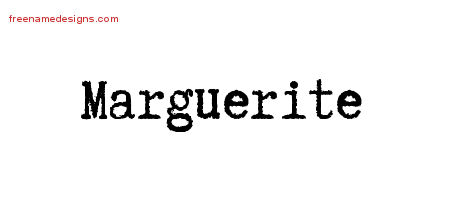Typewriter Name Tattoo Designs Marguerite Free Download