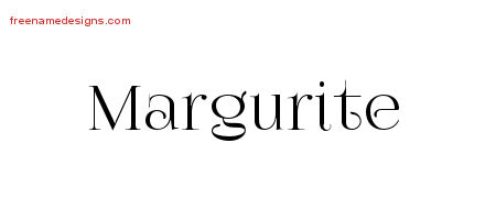 Vintage Name Tattoo Designs Margurite Free Download