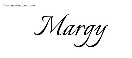 Calligraphic Name Tattoo Designs Margy Download Free