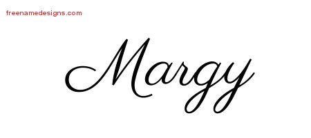 Classic Name Tattoo Designs Margy Graphic Download