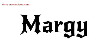 Gothic Name Tattoo Designs Margy Free Graphic