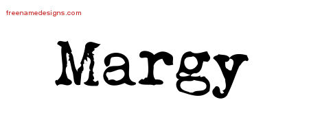 Vintage Writer Name Tattoo Designs Margy Free Lettering