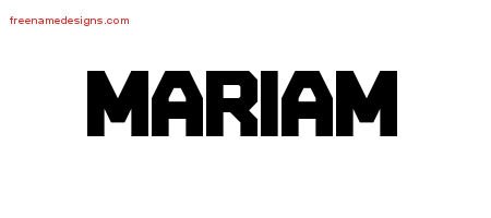 Titling Name Tattoo Designs Mariam Free Printout