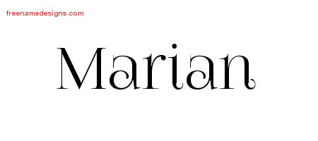 Vintage Name Tattoo Designs Marian Free Download