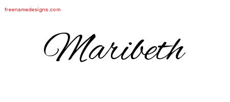 Cursive Name Tattoo Designs Maribeth Download Free