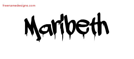 Graffiti Name Tattoo Designs Maribeth Free Lettering