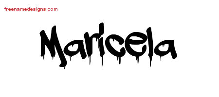 Graffiti Name Tattoo Designs Maricela Free Lettering