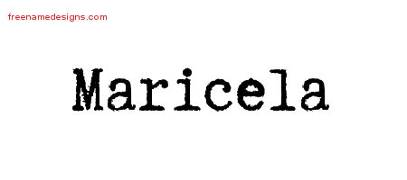 Typewriter Name Tattoo Designs Maricela Free Download