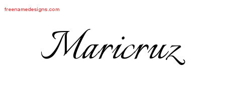 Calligraphic Name Tattoo Designs Maricruz Download Free