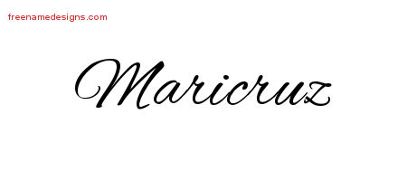 Cursive Name Tattoo Designs Maricruz Download Free