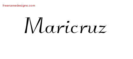 Elegant Name Tattoo Designs Maricruz Free Graphic