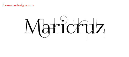 Decorated Name Tattoo Designs Maricruz Free