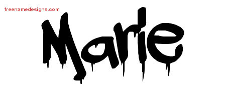 Graffiti Name Tattoo Designs Marie Free Lettering