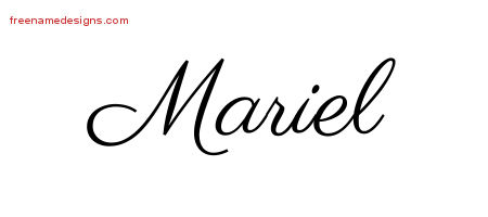 Classic Name Tattoo Designs Mariel Graphic Download