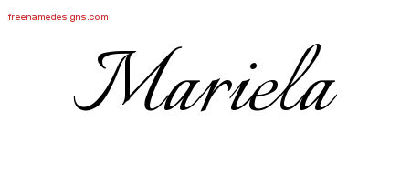 Calligraphic Name Tattoo Designs Mariela Download Free