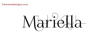 Decorated Name Tattoo Designs Mariella Free