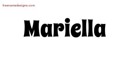 Groovy Name Tattoo Designs Mariella Free Lettering