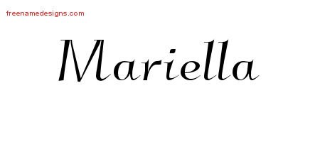 Elegant Name Tattoo Designs Mariella Free Graphic Elegant Name Tattoo Designs Mariella Free Graphic