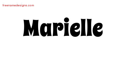 Groovy Name Tattoo Designs Marielle Free Lettering