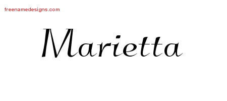 Elegant Name Tattoo Designs Marietta Free Graphic