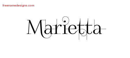Decorated Name Tattoo Designs Marietta Free