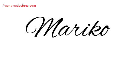 Cursive Name Tattoo Designs Mariko Download Free