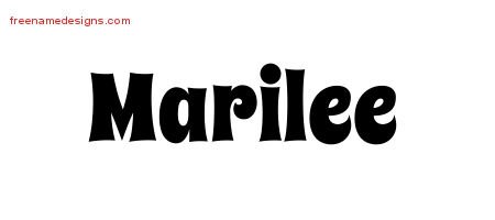 Groovy Name Tattoo Designs Marilee Free Lettering