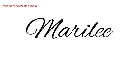 Cursive Name Tattoo Designs Marilee Download Free