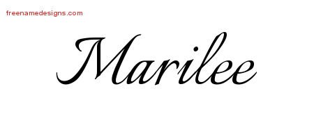 Calligraphic Name Tattoo Designs Marilee Download Free