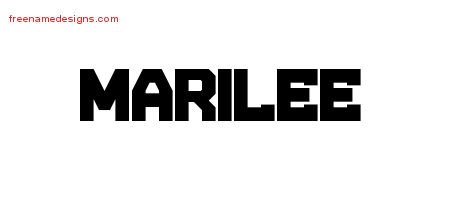 Titling Name Tattoo Designs Marilee Free Printout