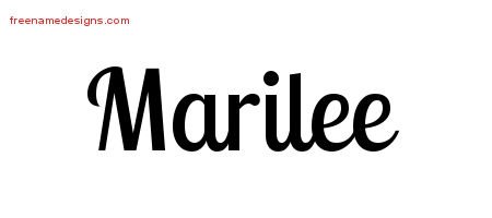Handwritten Name Tattoo Designs Marilee Free Download