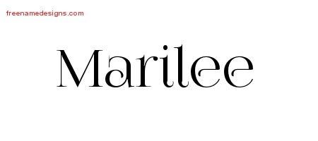 Vintage Name Tattoo Designs Marilee Free Download
