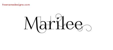 Decorated Name Tattoo Designs Marilee Free