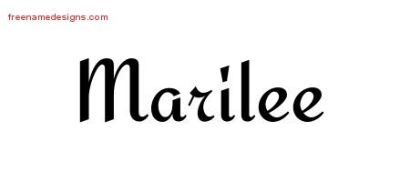 Calligraphic Stylish Name Tattoo Designs Marilee Download Free