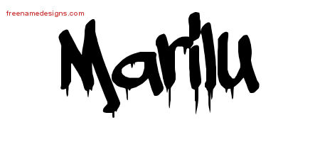 Graffiti Name Tattoo Designs Marilu Free Lettering
