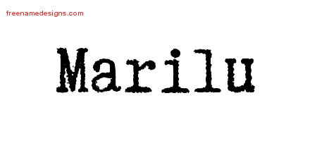 Typewriter Name Tattoo Designs Marilu Free Download