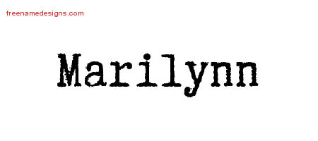 Typewriter Name Tattoo Designs Marilynn Free Download