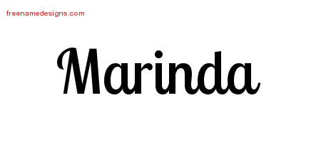 Handwritten Name Tattoo Designs Marinda Free Download