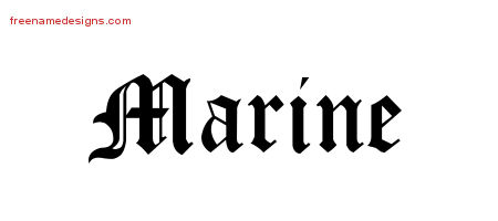 Blackletter Name Tattoo Designs Marine Graphic Download