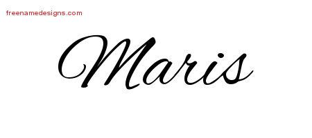 Cursive Name Tattoo Designs Maris Download Free