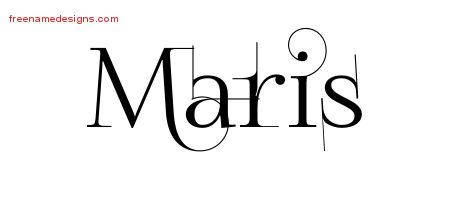 Decorated Name Tattoo Designs Maris Free