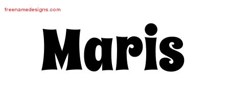 Groovy Name Tattoo Designs Maris Free Lettering