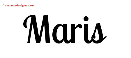 Handwritten Name Tattoo Designs Maris Free Download