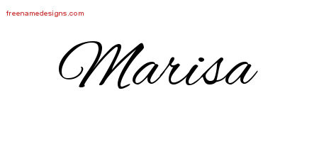 Cursive Name Tattoo Designs Marisa Download Free