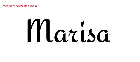 Calligraphic Stylish Name Tattoo Designs Marisa Download Free