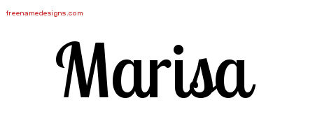 Handwritten Name Tattoo Designs Marisa Free Download