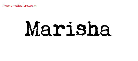 Vintage Writer Name Tattoo Designs Marisha Free Lettering